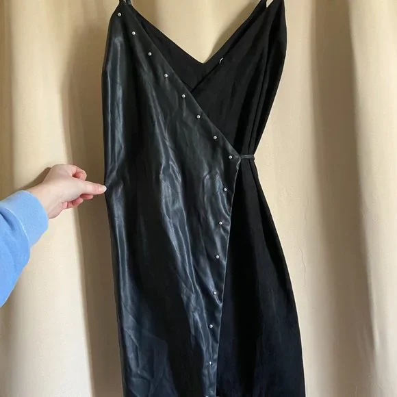 Bershka | Dresses | Bershka Faux Leather Dress Size M | Poshmark Bershka | Dresses | Bershka Faux Leather Dress Size M | Poshmark
